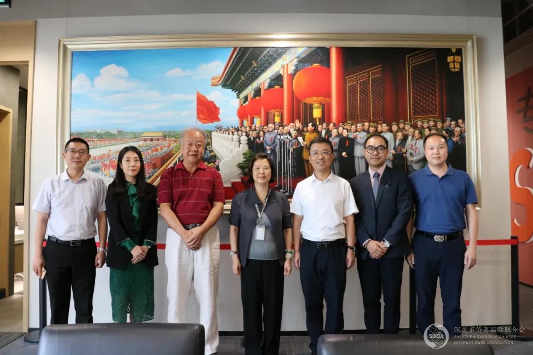 市委统战部副部长、市侨办副主任、市侨联副主席刘昕一行调研侨商企业前海金融管理学院